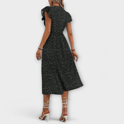 Irina-Marie - Schickes Polka Dot Midi Kleid