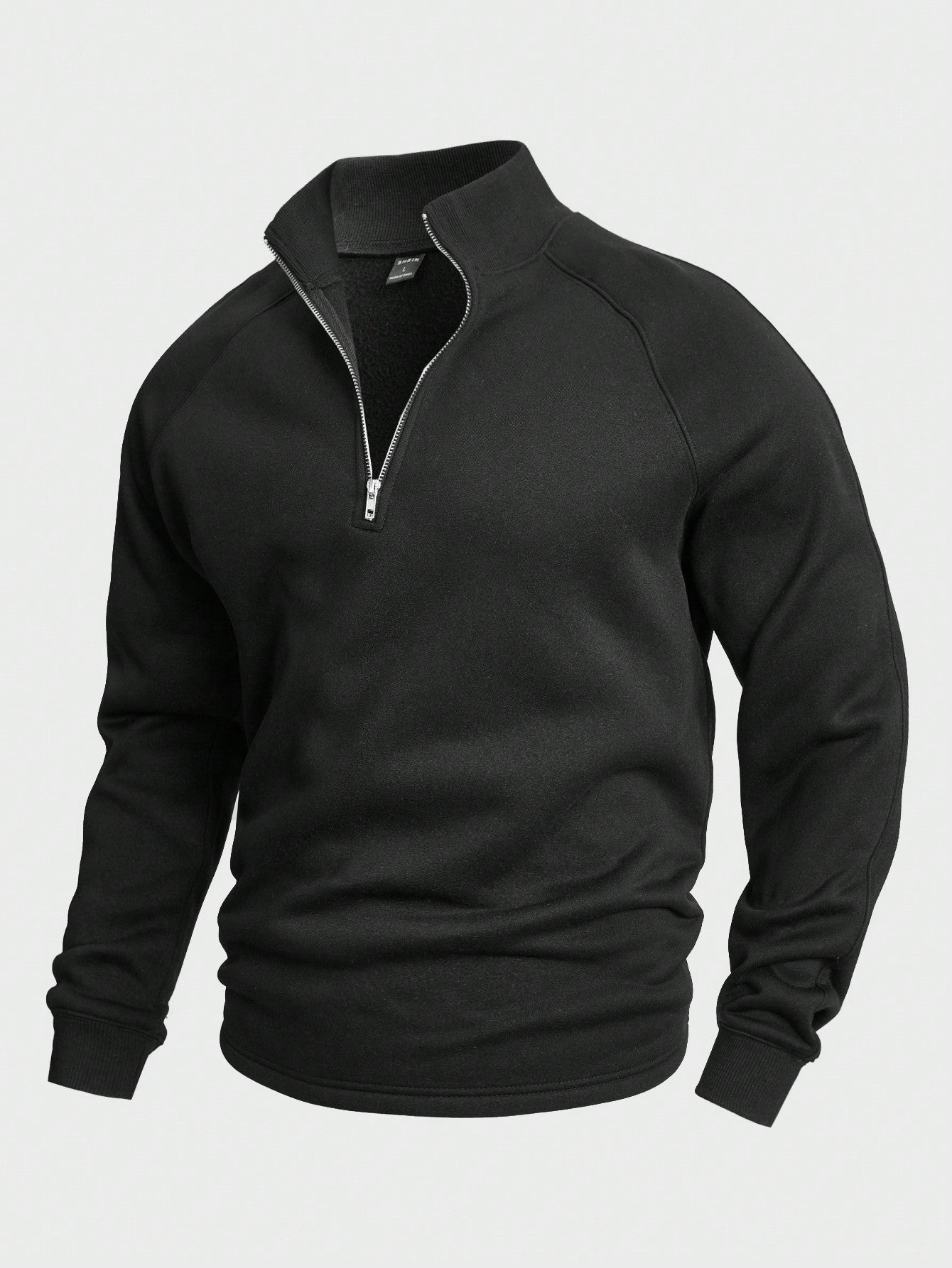 Miveno – Viertelreißverschluss-Sweatshirt