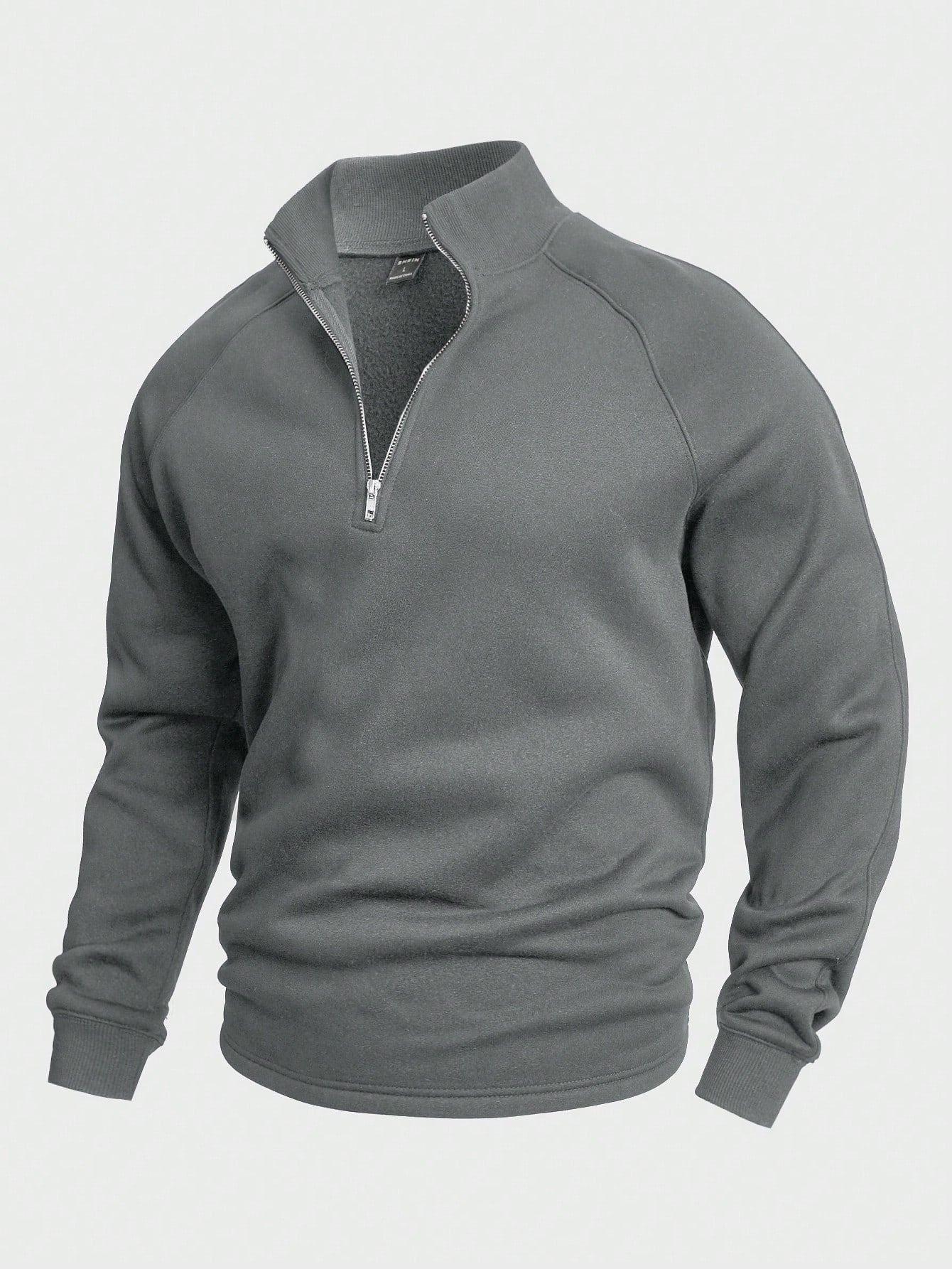 Miveno – Viertelreißverschluss-Sweatshirt