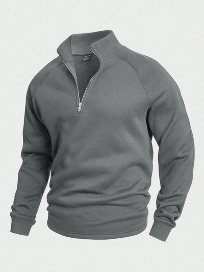 Miveno – Viertelreißverschluss-Sweatshirt