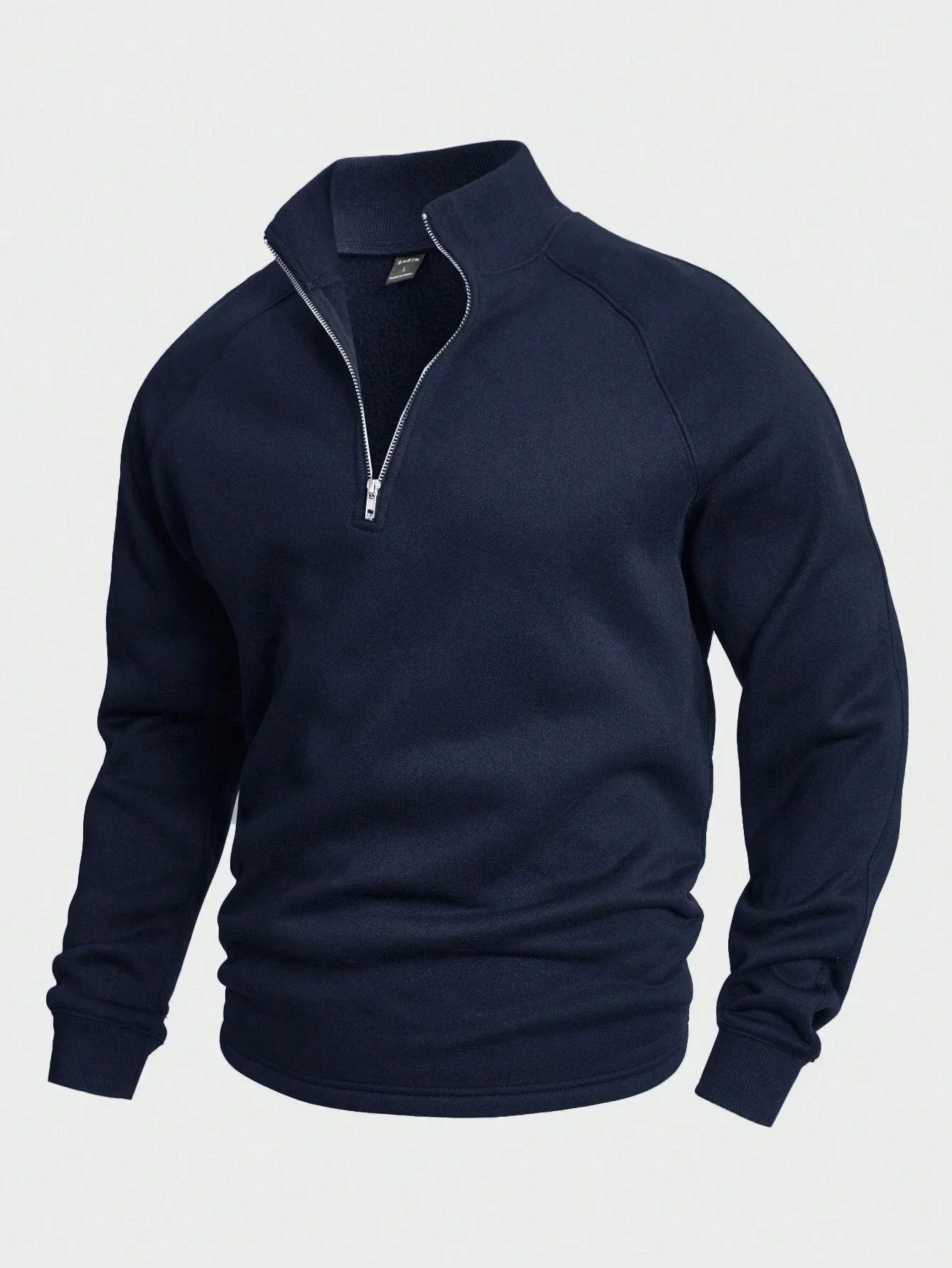 Miveno – Viertelreißverschluss-Sweatshirt