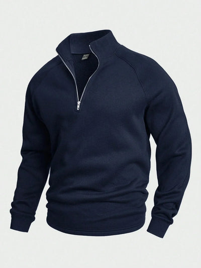 Miveno – Viertelreißverschluss-Sweatshirt