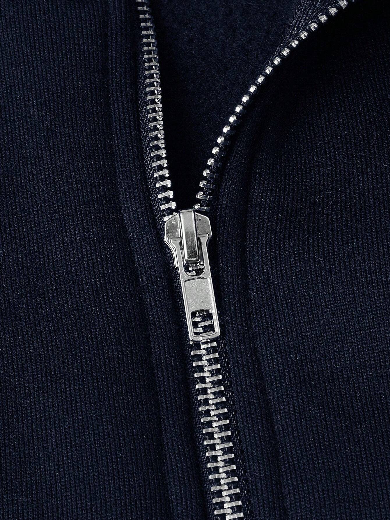 Miveno – Viertelreißverschluss-Sweatshirt