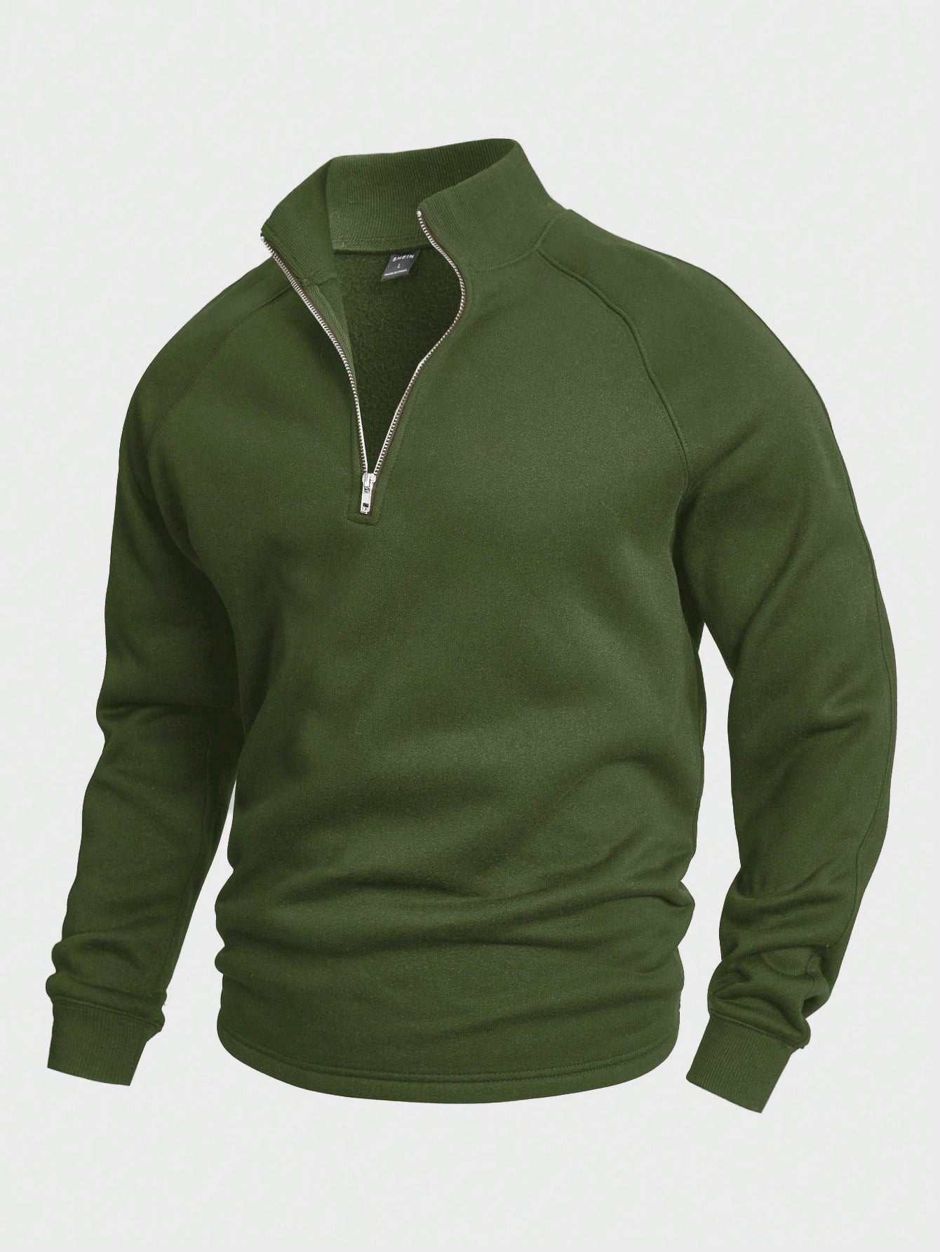 Miveno – Viertelreißverschluss-Sweatshirt