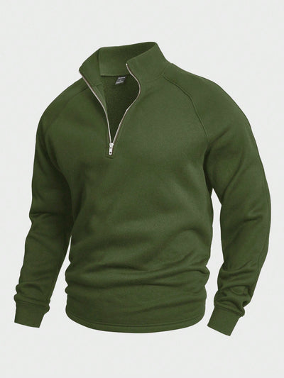 Miveno – Viertelreißverschluss-Sweatshirt