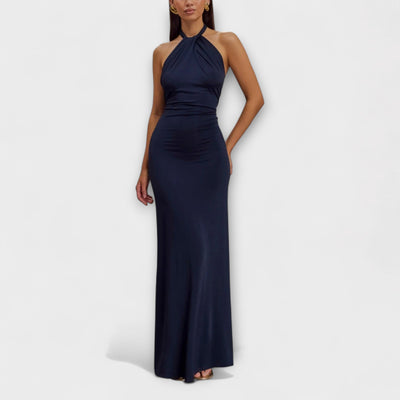 Freya - Slinky Halter Maxi Kleid