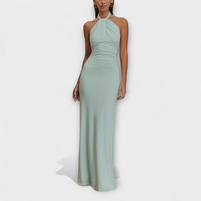 Freya - Slinky Halter Maxi Kleid