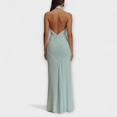 Freya - Slinky Halter Maxi Kleid