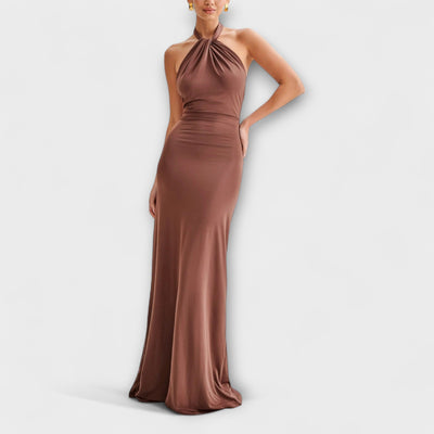 Freya - Slinky Halter Maxi Kleid