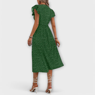 Irina-Marie - Schickes Polka Dot Midi Kleid