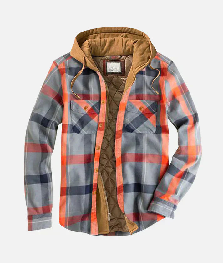 Alain - Patchworkjacke mit Karomuster