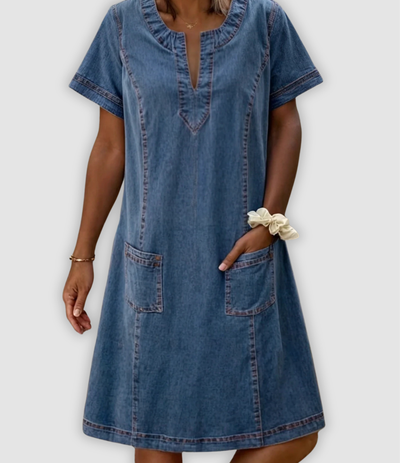 Peggy – Weiches Denimkleid