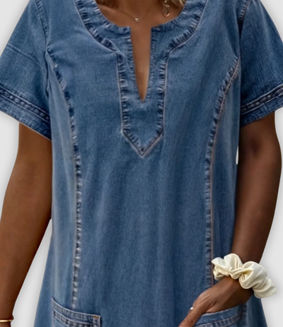 Peggy – Weiches Denimkleid