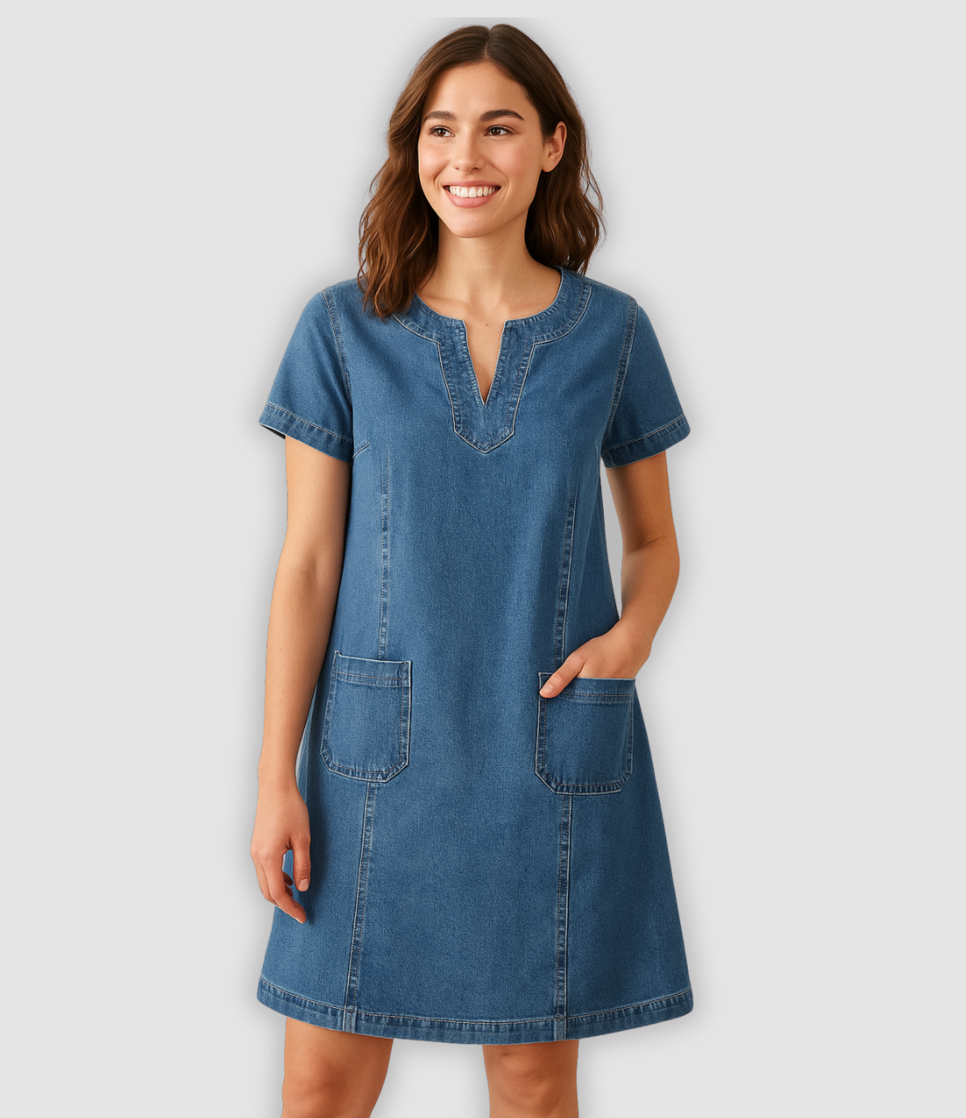 Peggy – Weiches Denimkleid