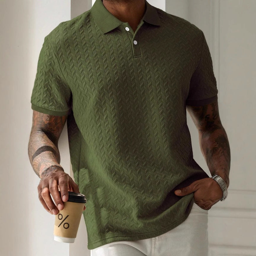 Alarich – Strukturiertes Poloshirt