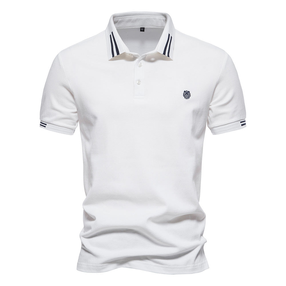Gernot – Klassisches Poloshirt mit Kontraststreifen