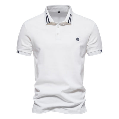 Gernot – Klassisches Poloshirt mit Kontraststreifen