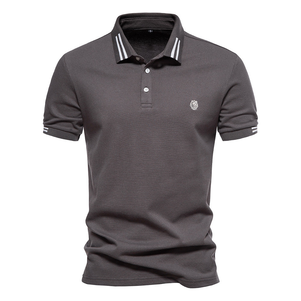 Gernot – Klassisches Poloshirt mit Kontraststreifen