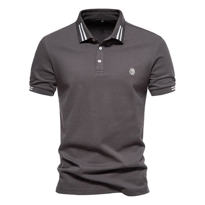 Gernot – Klassisches Poloshirt mit Kontraststreifen
