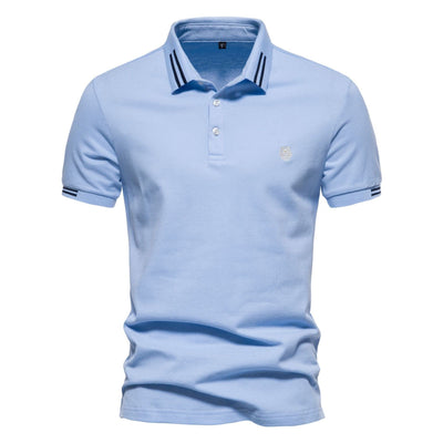 Gernot – Klassisches Poloshirt mit Kontraststreifen