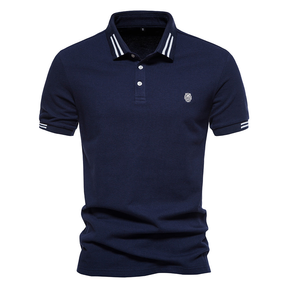 Gernot – Klassisches Poloshirt mit Kontraststreifen