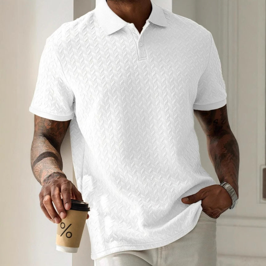 Alarich – Strukturiertes Poloshirt