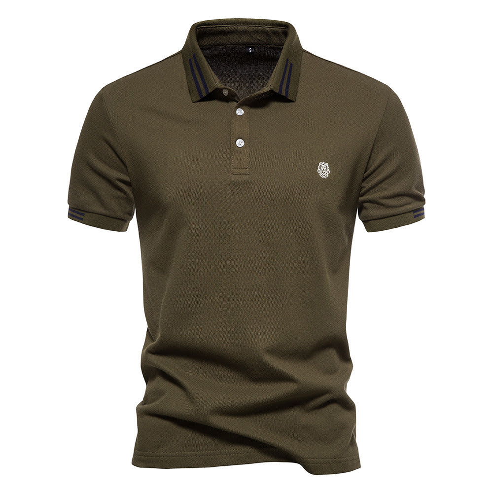Gernot – Klassisches Poloshirt mit Kontraststreifen