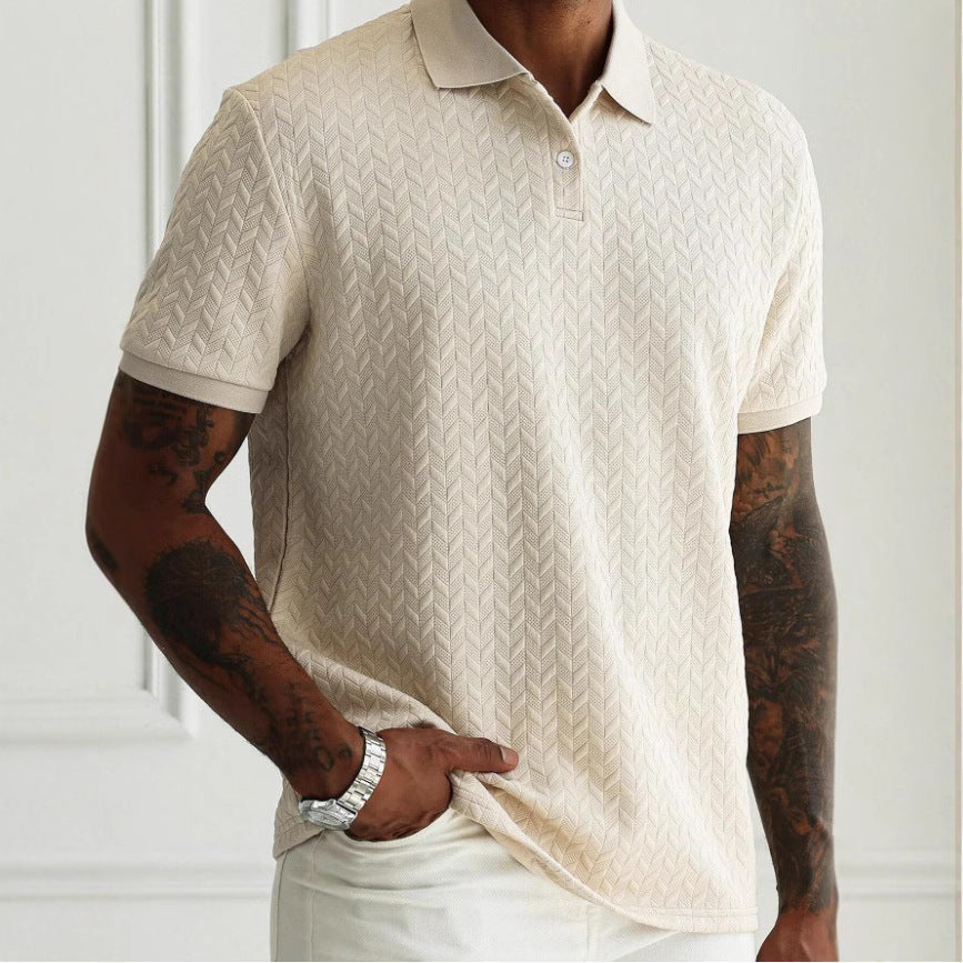 Alarich – Strukturiertes Poloshirt