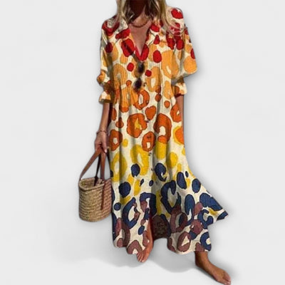 Jorinde - Schmeichelhaftes Maxikleid mit Bauchbedeckung