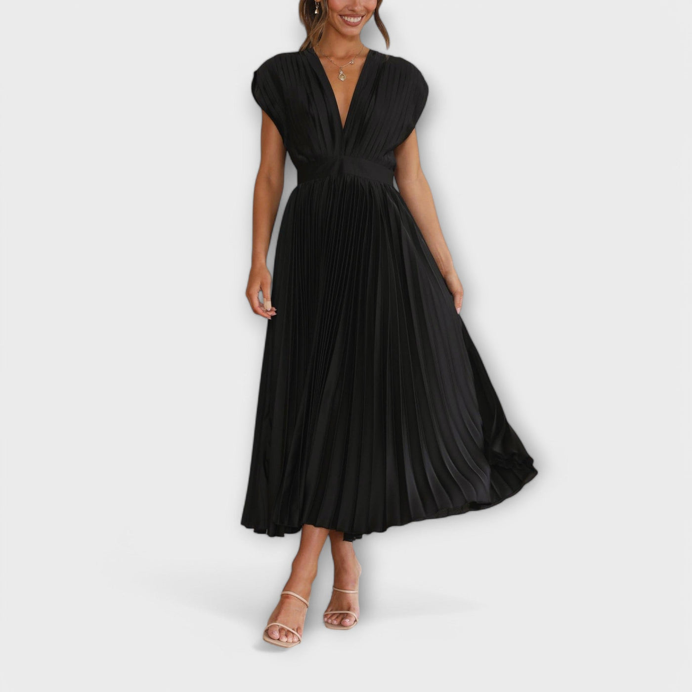 Justine - Stilvolles Faltenkleid