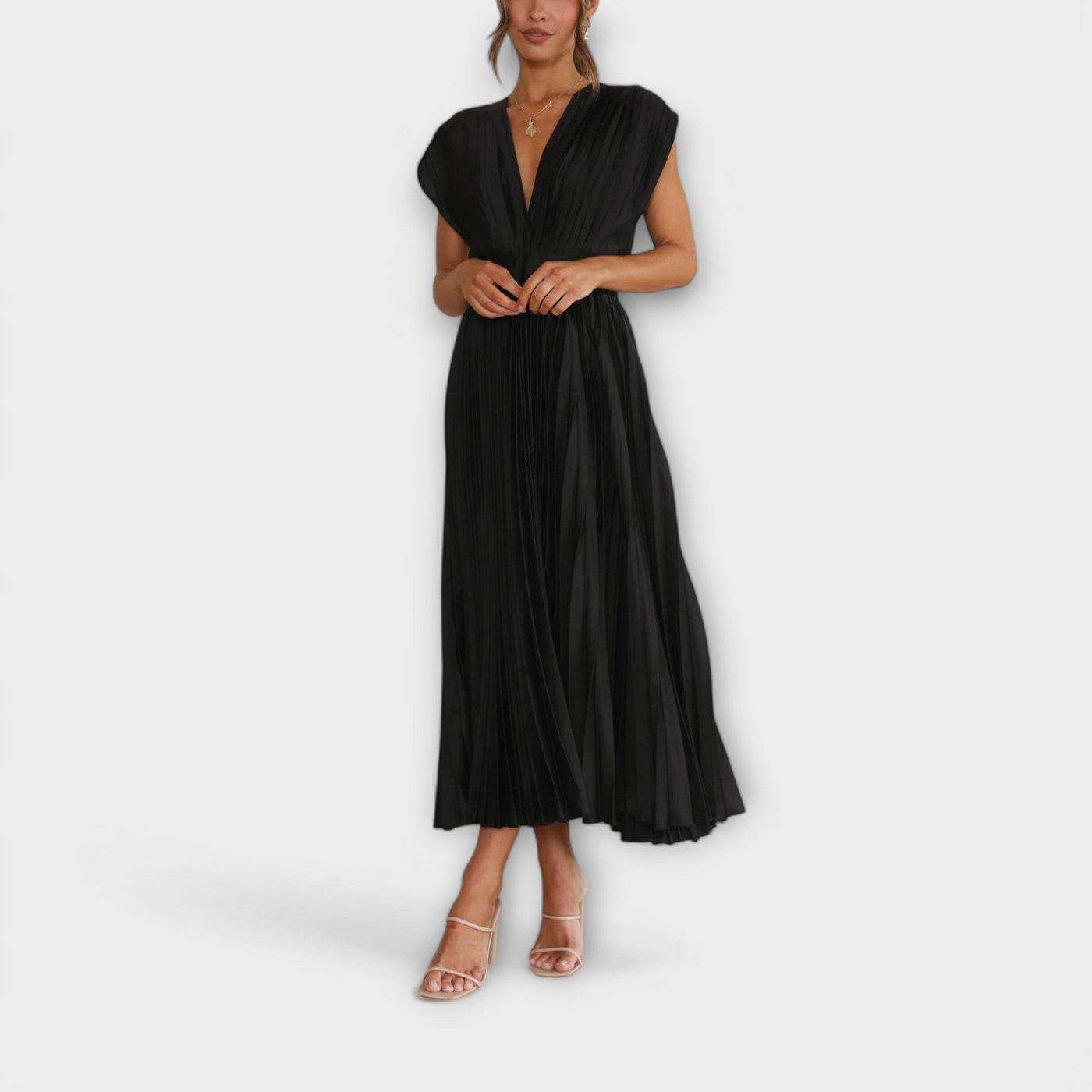 Justine - Stilvolles Faltenkleid