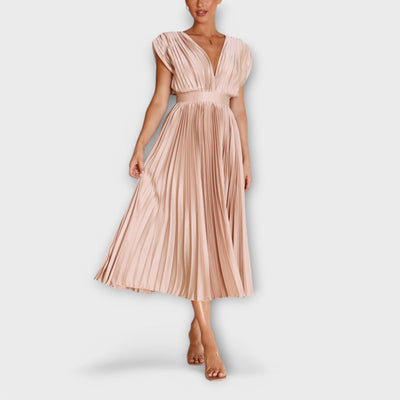 Justine - Stilvolles Faltenkleid