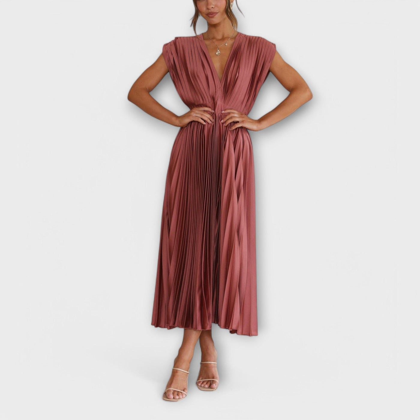 Justine - Stilvolles Faltenkleid