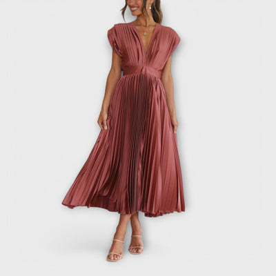 Justine - Stilvolles Faltenkleid