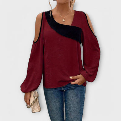 Nora - Bluse mit quadratischem Ausschnitt