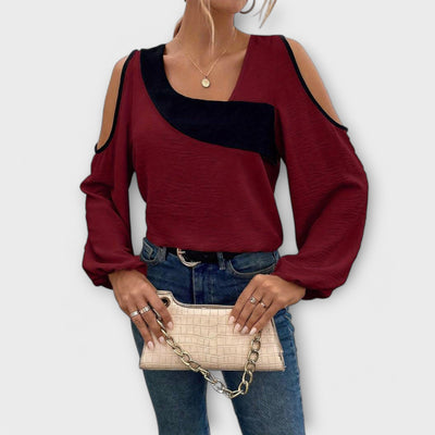 Nora - Bluse mit quadratischem Ausschnitt