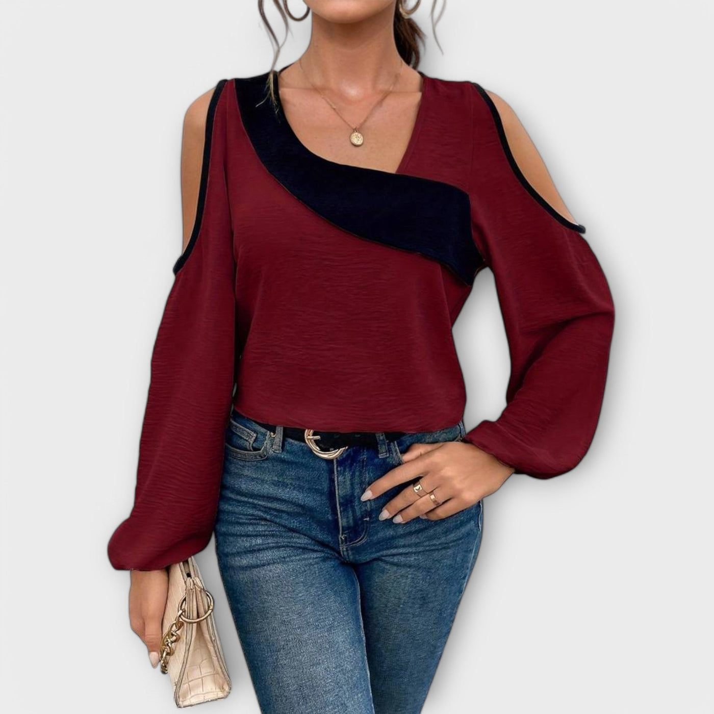 Nora - Bluse mit quadratischem Ausschnitt